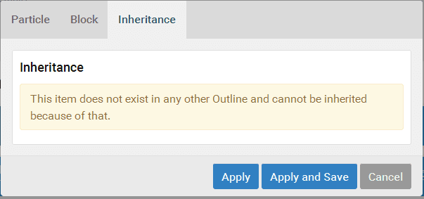 Scheda Inheritance particella Custom HTML